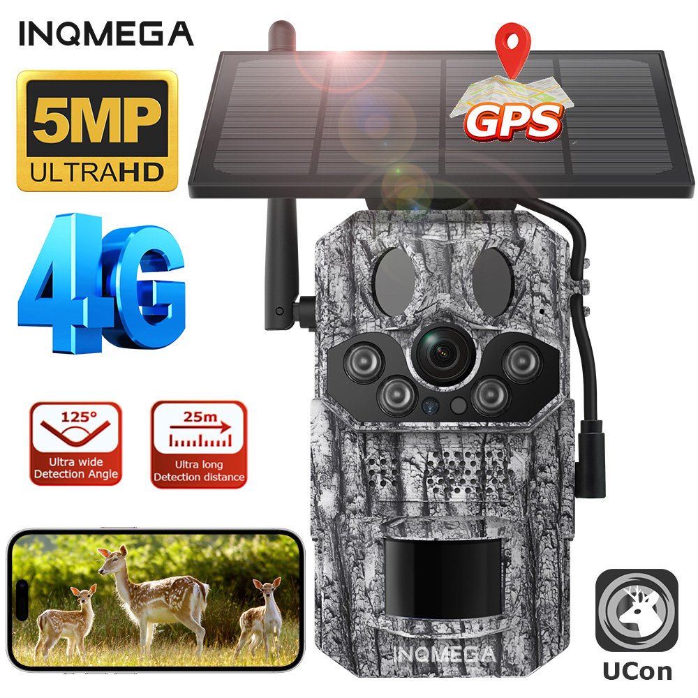 Hunting Outdoor Camera - INQMEGA4G 2K 5MP PIR Motion Activated