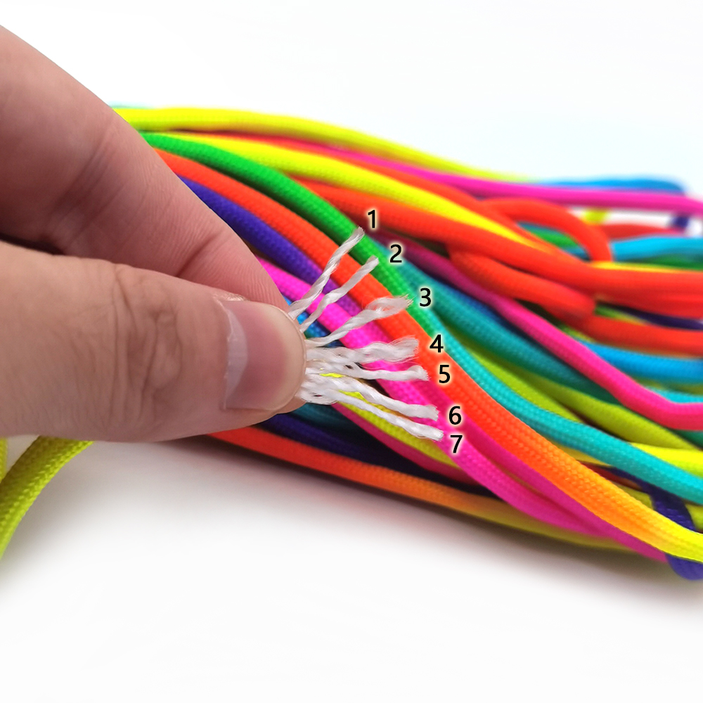 Paracord Survival Bracelet - 31meters 4mm Rainbow Colors Cord Rope