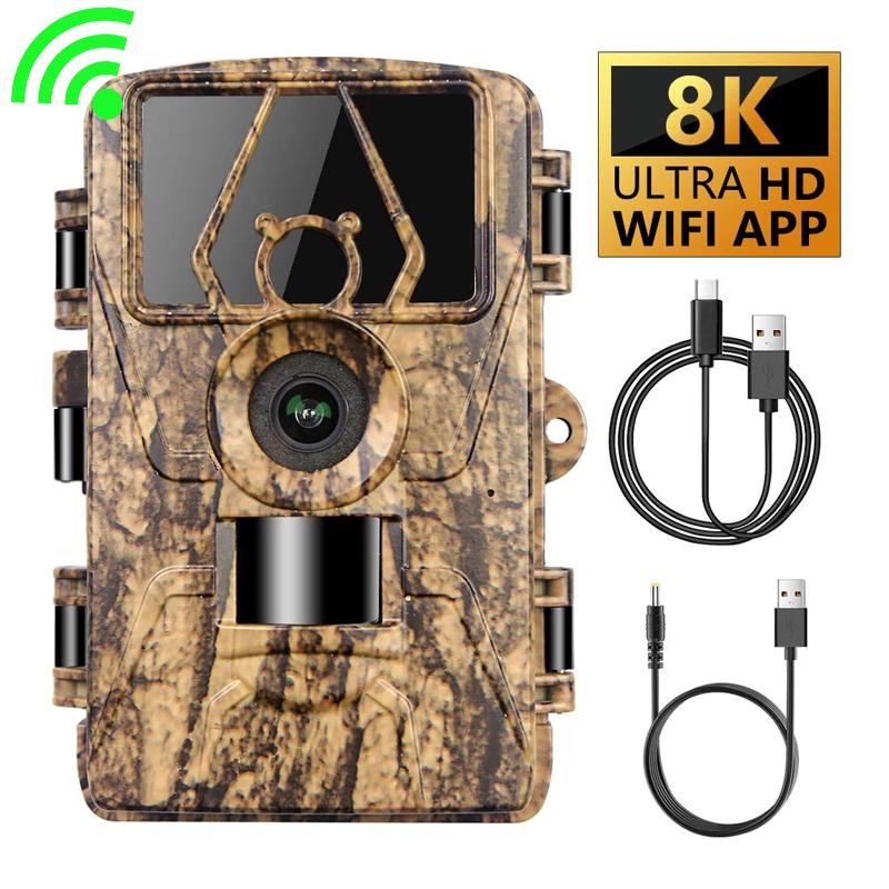 Outdoor Hunting Camera Wifi - 8k Wifi Waterproof Tracking Camera Pr801w
