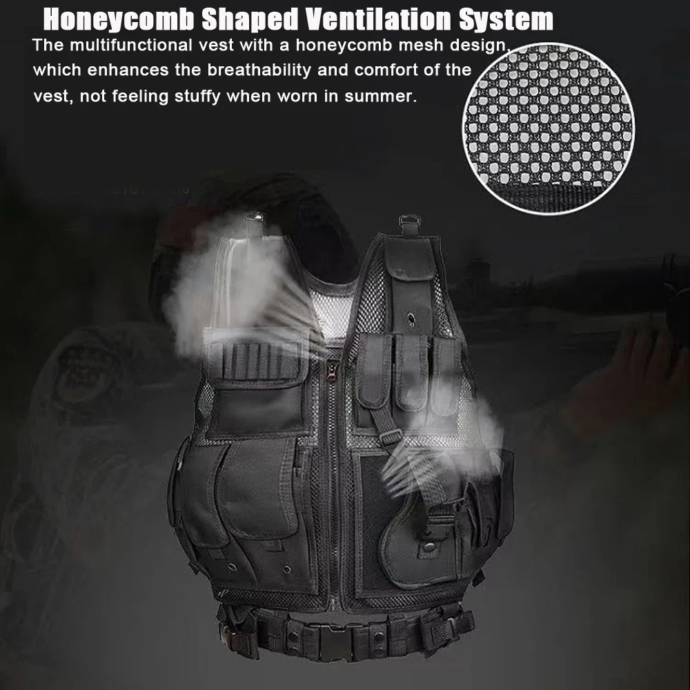 Adjustable Molle Tactical Vest - Outdoor Hunting Vest review and price