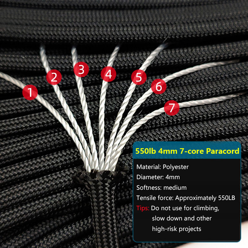 4 Size Dia.4mm 7 Stand Cores P - Paracord Survival Bracelet review and price