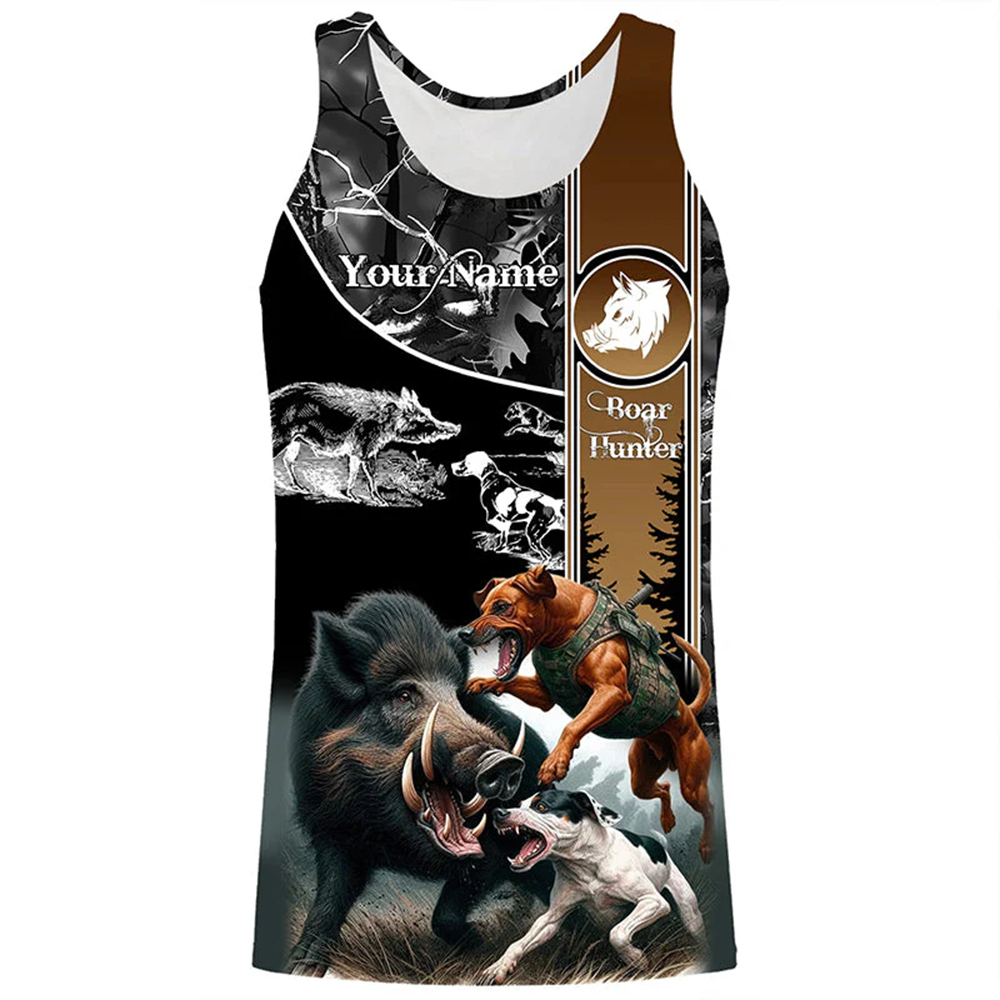 Custom Name Boar Hunter Tank T - Wildman Hunting & Outdoor Polokwane Photos review and price