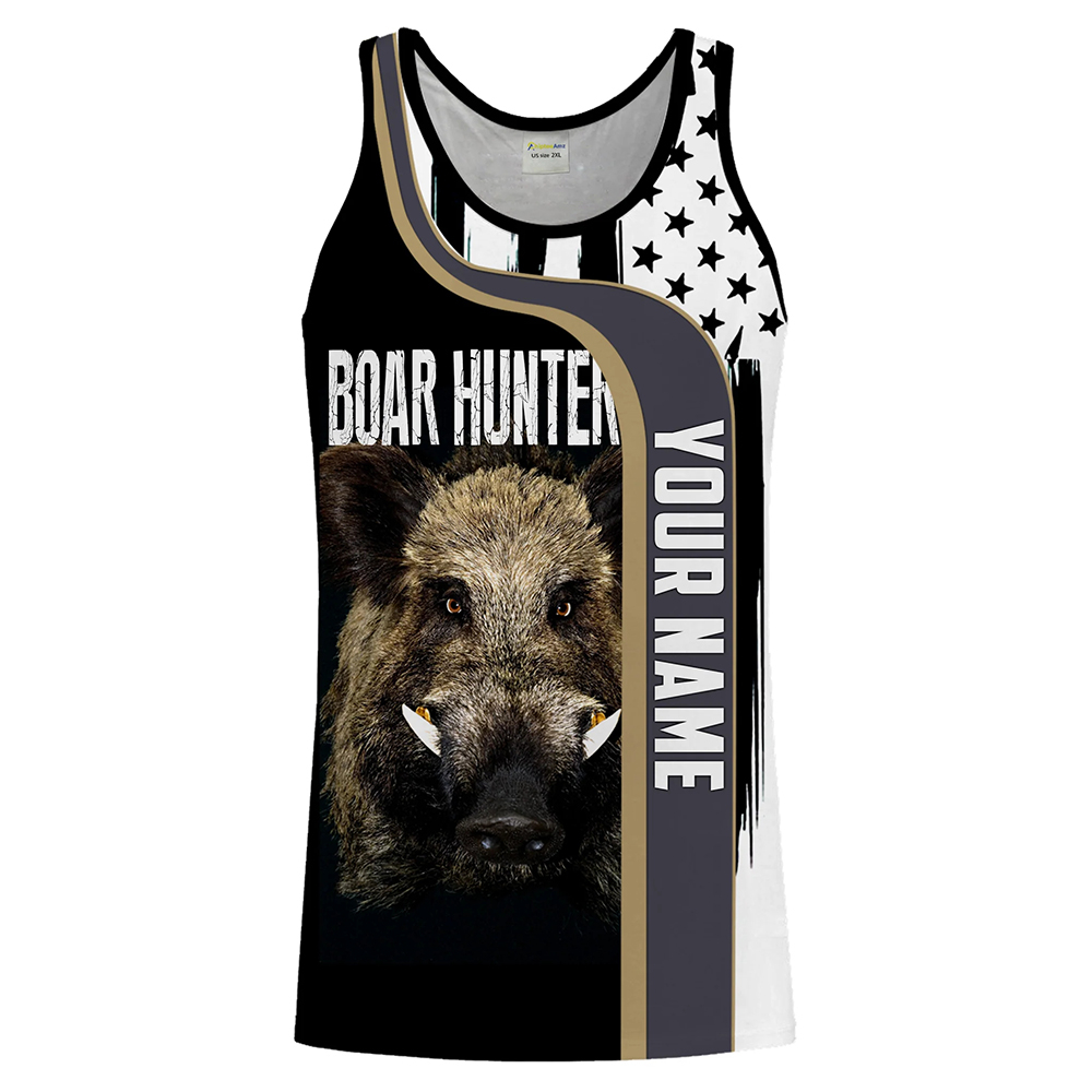 Custom Name Boar Hunter Tank T - Wildman Hunting & Outdoor Polokwane Photos review and price