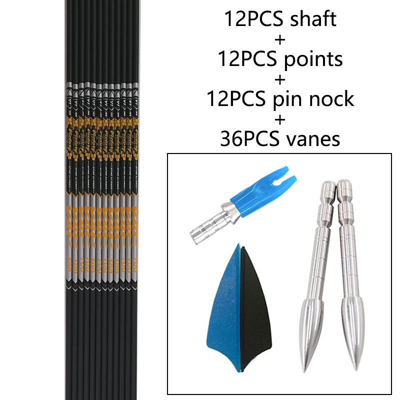 12pcs DIY Archery ID 4.2mm Spi - Arrow Carbon Shaft review and price