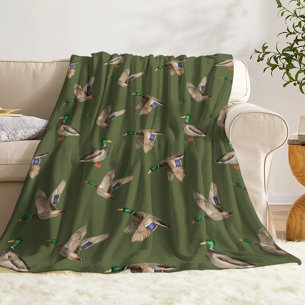 Mallard Duck Fleece Blanket Hu - Outdoor Hunting Blanket review and price