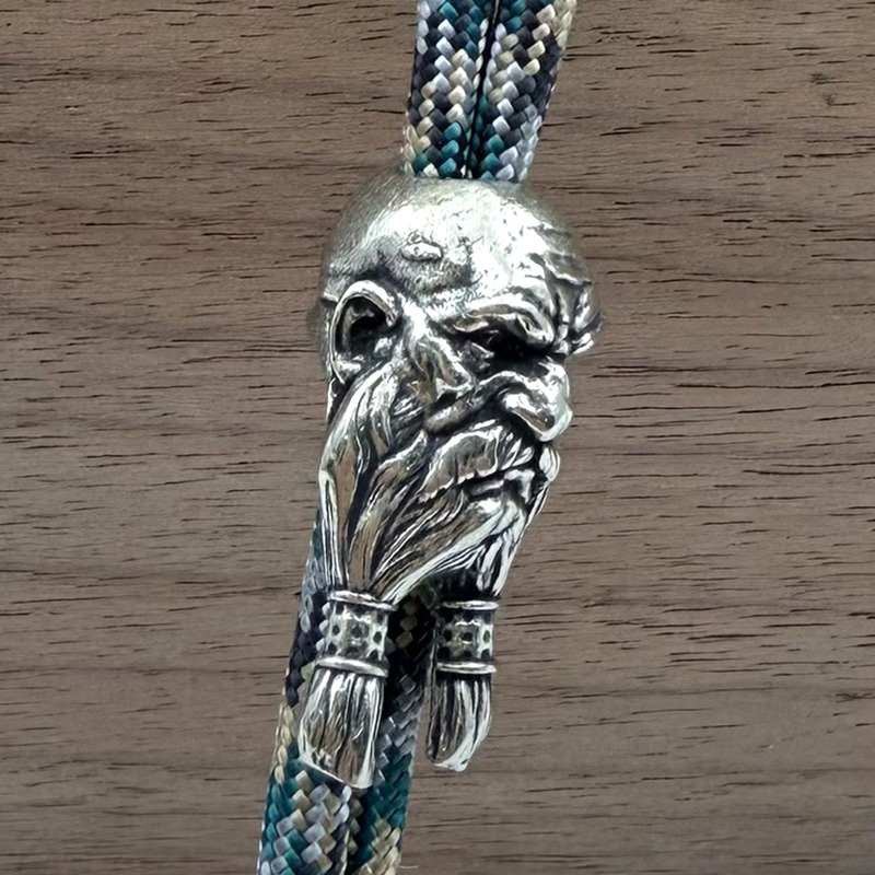 Brass Bearded Old Man Knife Be - Paracord Survival Bracelet review and price