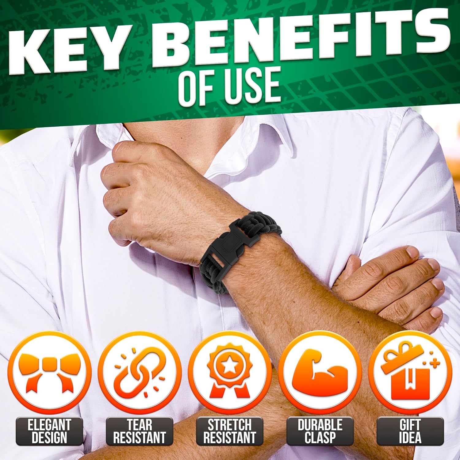 Paracord Bracelets for Men Wom - Paracord Survival Bracelet review and price