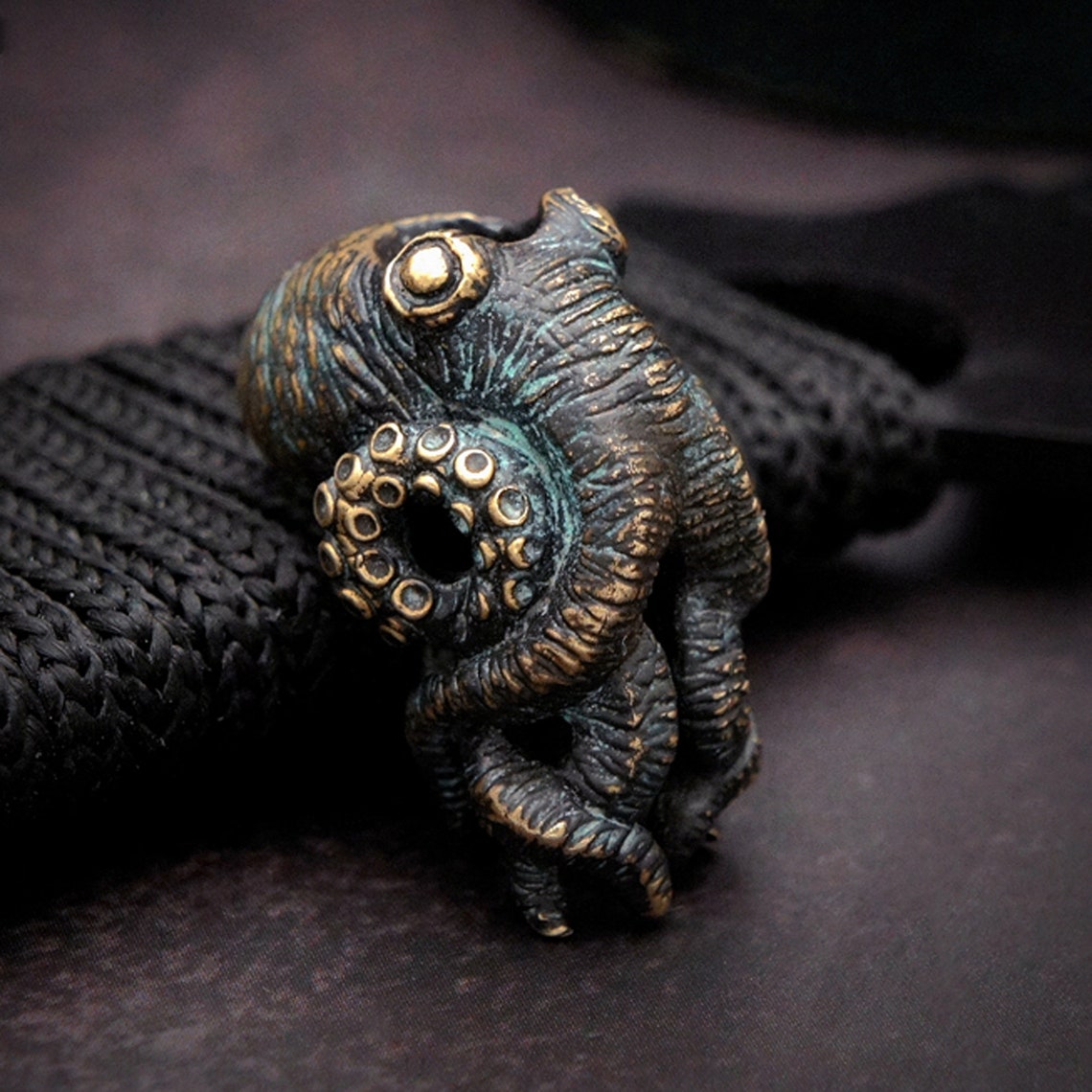 Octopus Brass Knife Beads Outd - Paracord Survival Bracelet review and price