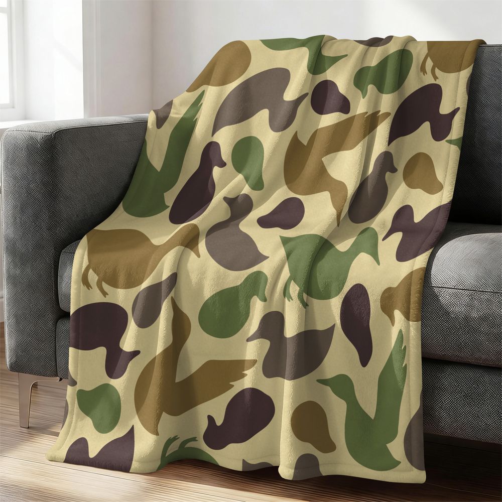 Duck Pattern Flannel Blanket S - Outdoor Hunting Blanket review and price