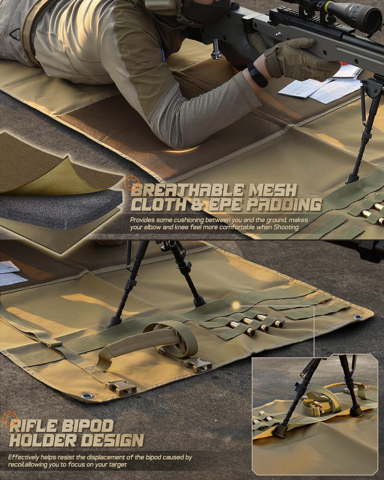 Shooting Mat Prone Tactical Sh - Outdoor Hunting Blanket review and price