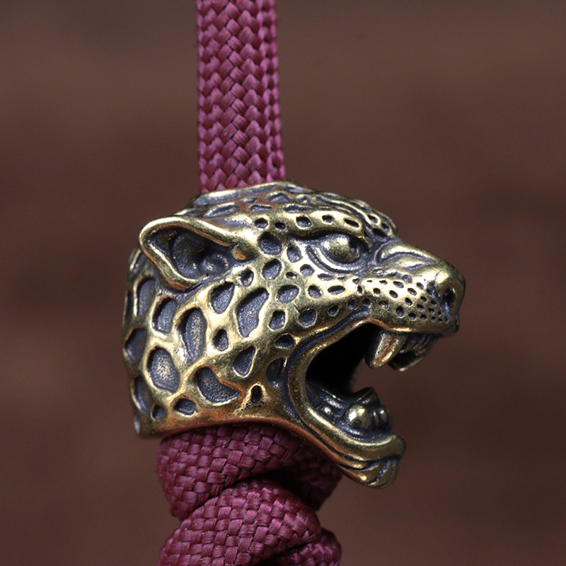 Leopard Head Sculpture Brass K - Paracord Survival Bracelet review and price