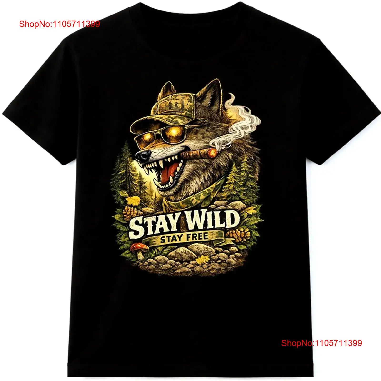 Wolf T Shirt Stay Wild Free Ou - Wildman Hunting & Outdoor Polokwane Photos review and price