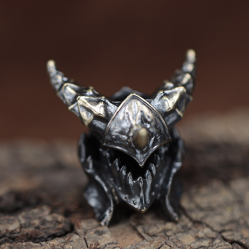 Death Helmet Brass Knife Beads - Paracord Survival Bracelet review and price