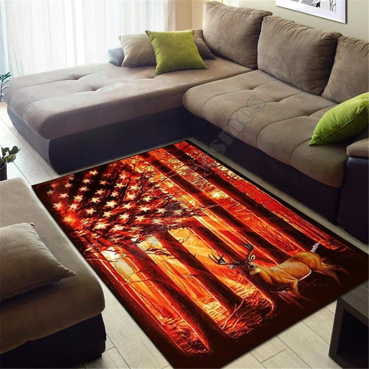 Deer Hunting Area Rug 3d print - Hunting Outdoor Mat review and price